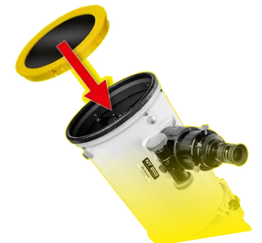BRESSER AR-80-640 AZ Solar Filter for Messier Telescopes
