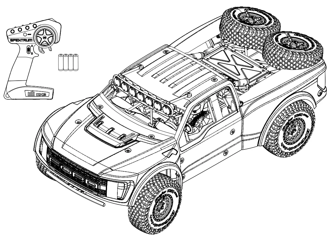 HORIZON HOBBY LOS03046 Method Desert Truck - CONTENTS