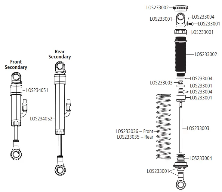 HORIZON HOBBY LOS03046 Method Desert Truck - SHOCK