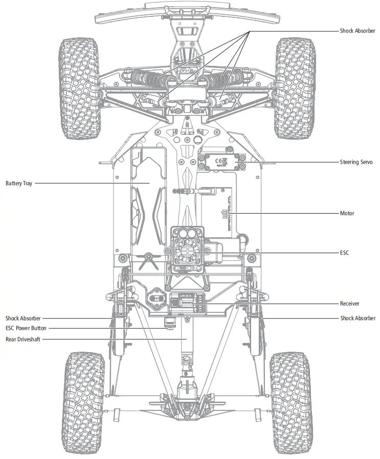HORIZON HOBBY LOS03046 Method Desert Truck - VEHICLE PARTS