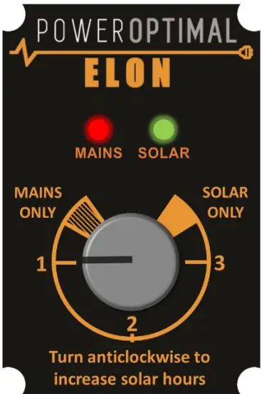 Control dial settings