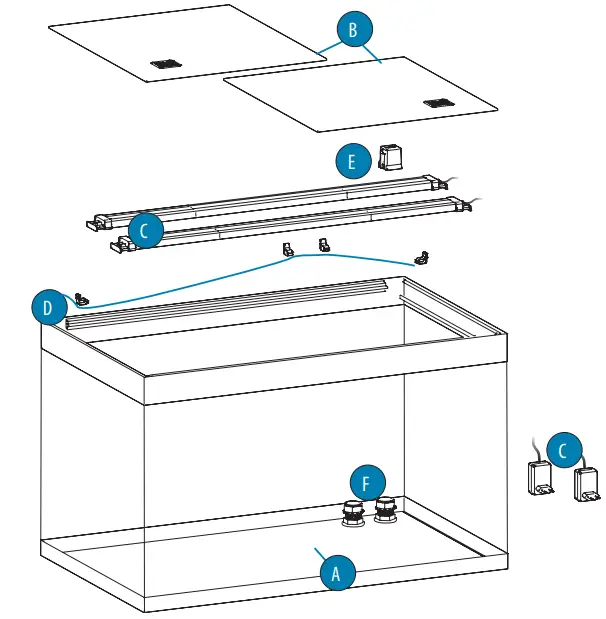 FLUVAL SIENA LED Aquarium Kit - PARTS