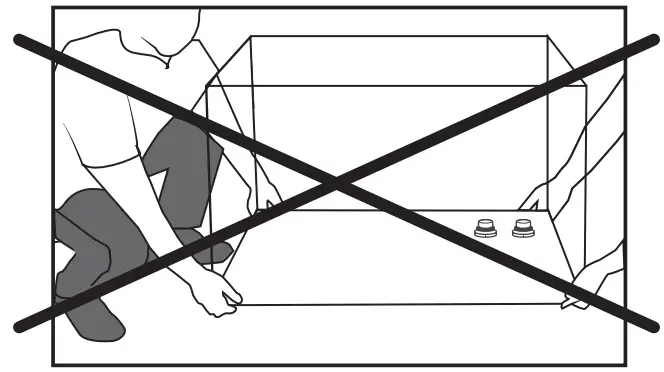 FLUVAL SIENA LED Aquarium Kit - glass tank base