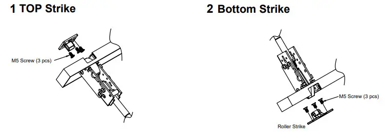 CAL-ROYAL N-98CVR Concealed Vertical ROD Exit Device - TEMPLATE