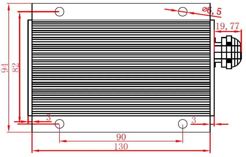 Kelly KL-48DCDC-400-5 DC-DC Converter - Top view