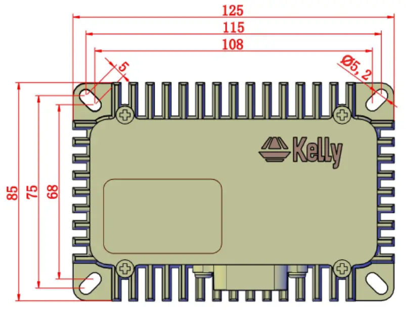 Kelly KL-48DCDC-400-5 DC-DC Converter - cooling fan
