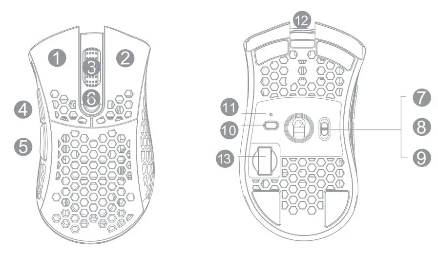 Razeak-RM-X33-Light-Weight-Wireless-Gaming-Mouse-fig-1