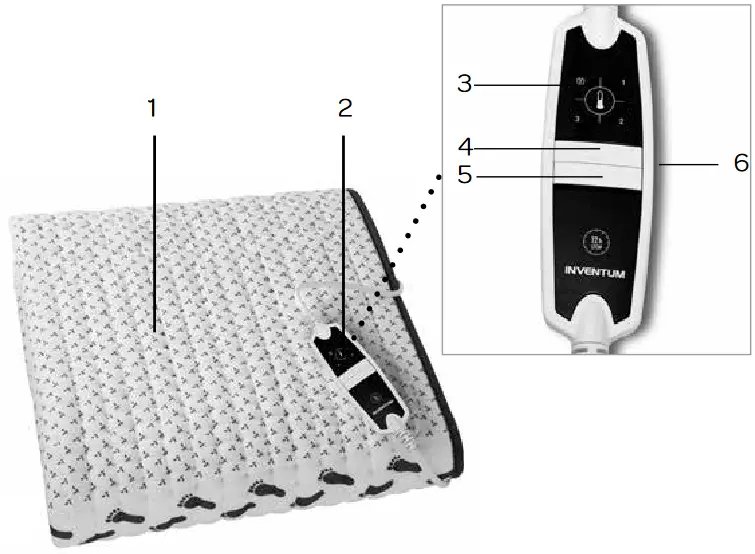 Inventum HN1312V Electric Blanket - appliance description