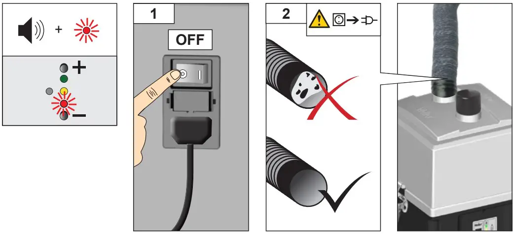 Extraction capacity display