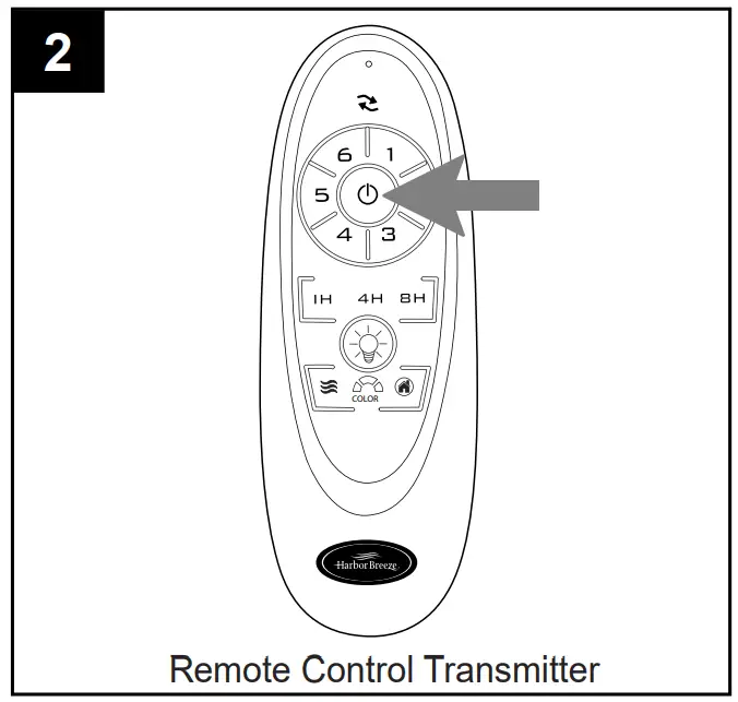 Harbor Breeze COG60BNK7LR Cogdell Ceiling Fan -Remote Control Transmitter