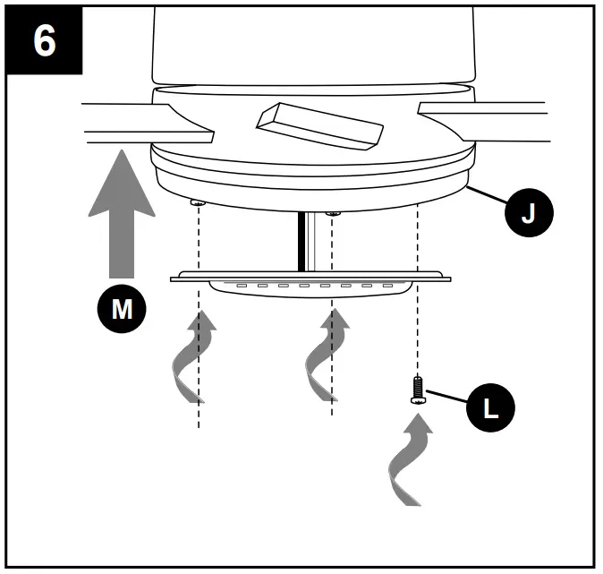 Harbor Breeze COG60BNK7LR Cogdell Ceiling Fan -WHITE 1