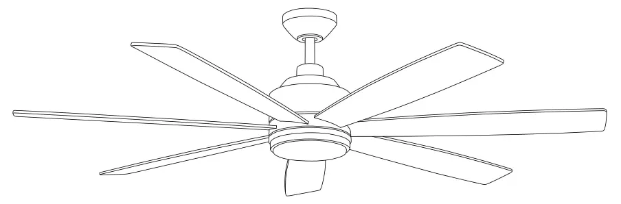Harbor Breeze COG60BNK7LR Cogdell Ceiling Fan