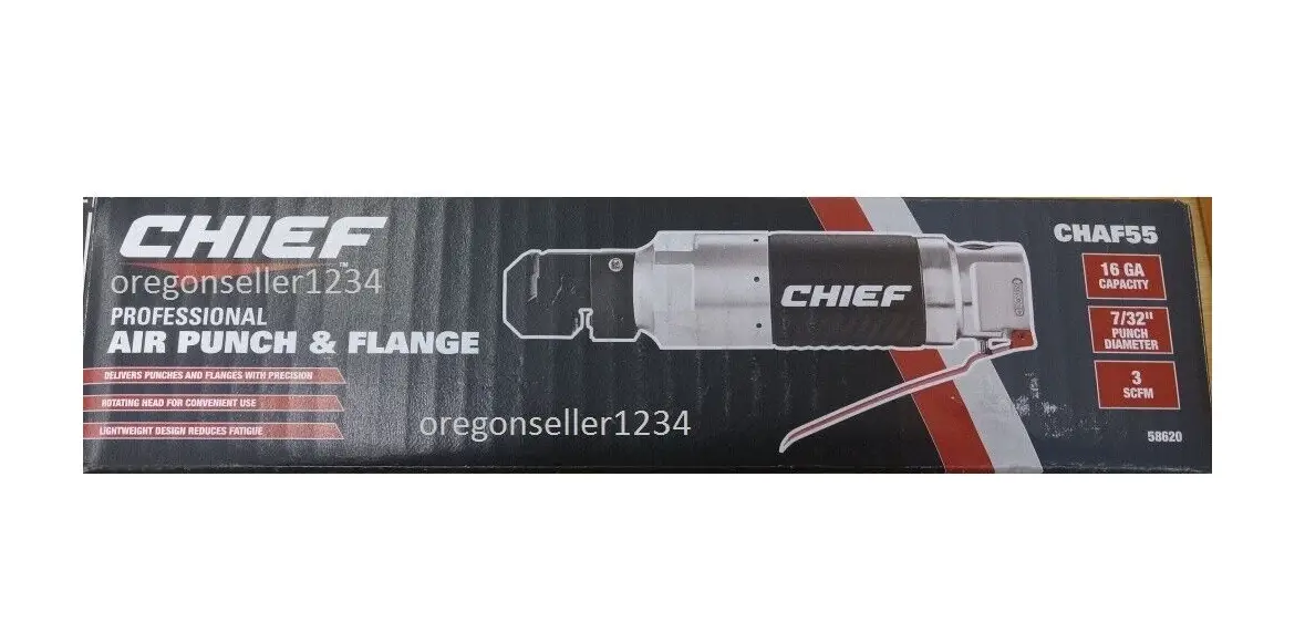 Chief 58620 Air Punch And Flange Tool Owner's Manual Chief 58620 Air Punch And Flange Tool Owner's Manual