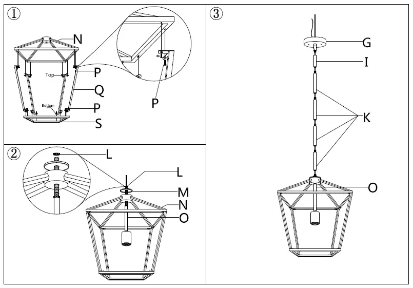 Tidoin-900001-1-Light-Bronze-Iron-Ceiling-Lamp-Chandelier-Pendant-8