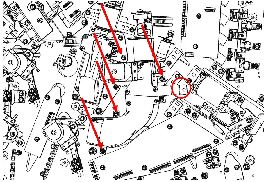 STERN Pinball Rush LE T2 Rush Switch Replacement Kit - Reinstall scoop assembly 1