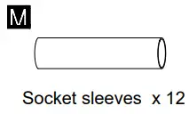 ACROMA 12 x Max 60W Candelabra Base - HARDWARE INCLUDED 2