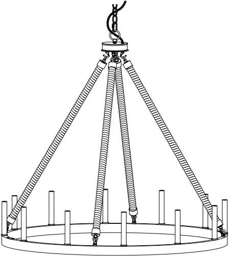 ACROMA 12 x Max 60W Candelabra Base