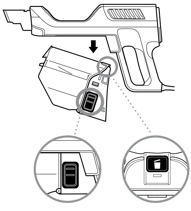 Shark QS100Q Ultralight Pet Corded Stick Vacuum - DUST CUP