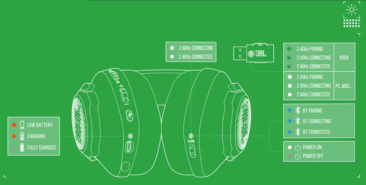 JBL 109QTM360X Quantum 360X Wireless Gaming Headset for Xbox - time setup 4