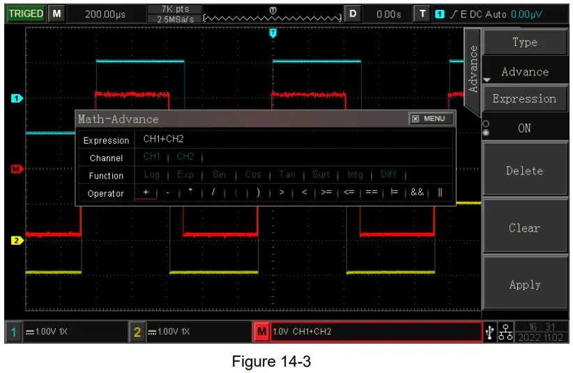 UNI T UPO1000CS Digital Phosphor Oscilloscope - Expression