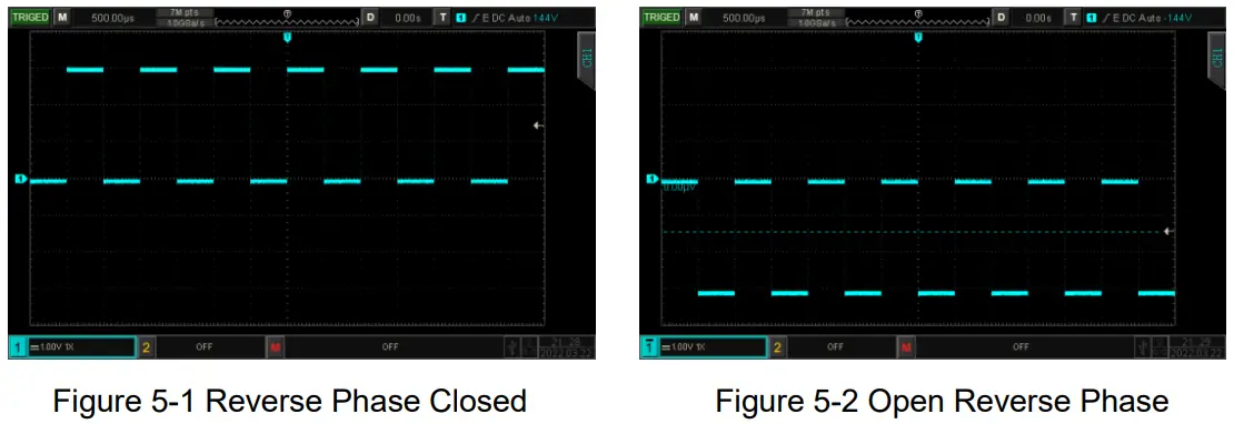 UNI T UPO1000CS Digital Phosphor Oscilloscope - Reverse Phase