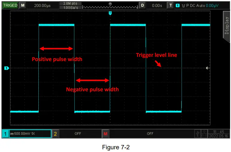 UNI T UPO1000CS Digital Phosphor Oscilloscope - Width Trigger