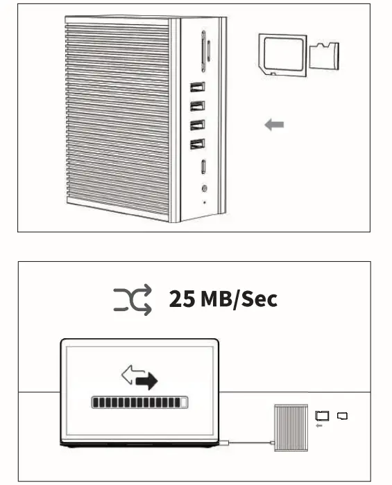 Intpw IF507 USB C Dual Monitor Docking Station - computer 13