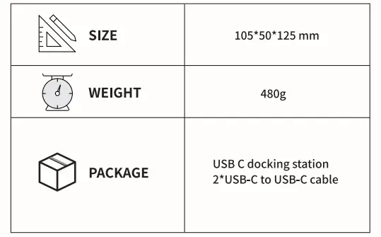 Intpw IF507 USB C Dual Monitor Docking Station - computer 15