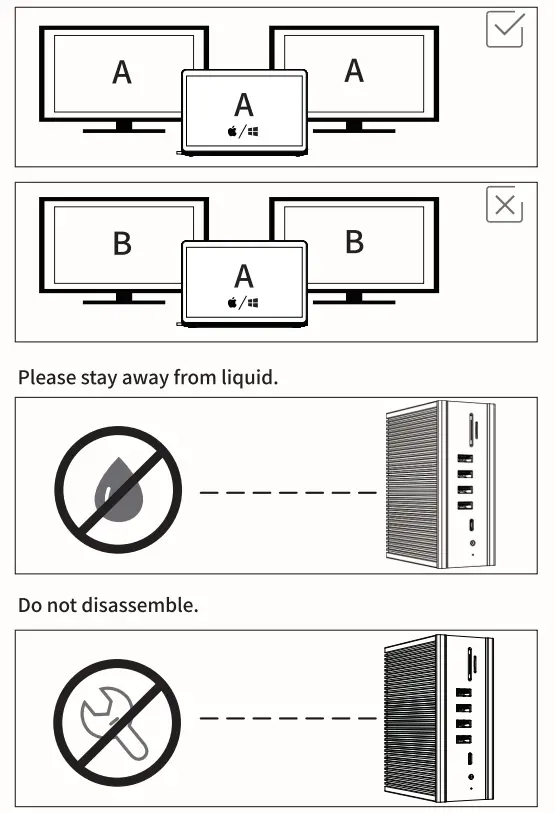 Intpw IF507 USB C Dual Monitor Docking Station - computer 22