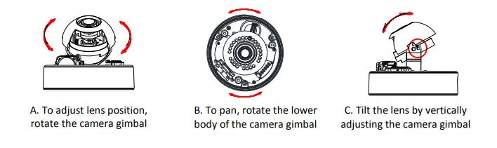 CONTROL4 VIM-4300 Indoor Outdoor Full HD IP Dome Camera - Position