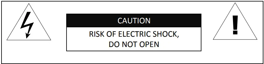 CONTROL4 VIM-4300 Indoor Outdoor Full HD IP Dome Camera - warning