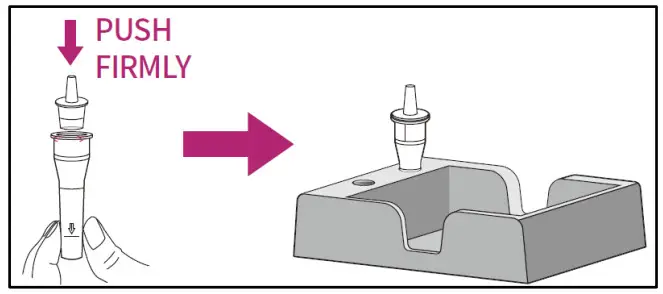 GenBody COVID 19 Antigen Rapid Test - pushing it vertically