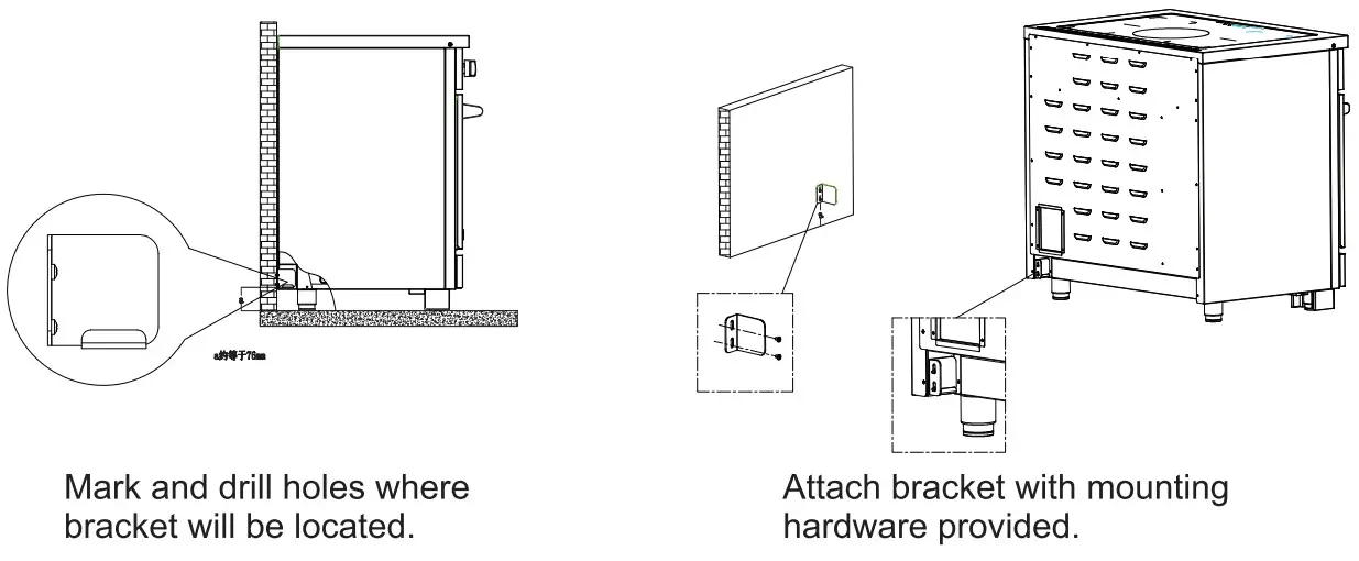 Adexa ALTAY900 Professional Induction Range with 5 zone and Multifunction Convection Oven - Use of the hob 3