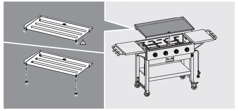 Master Chef 085-0106-8 Grill Turismo 4B Griddle - catch
