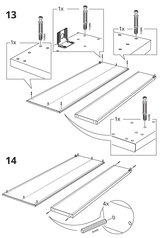 IKEA AA-2008334-10 PAX Add-On Corner Unit with 4 Shelves 11