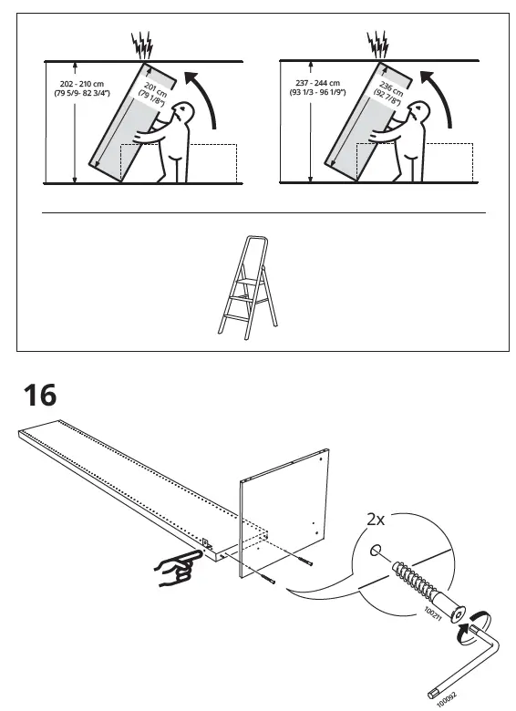 IKEA AA-2008334-10 PAX Add-On Corner Unit with 4 Shelves 20