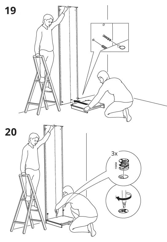 IKEA AA-2008334-10 PAX Add-On Corner Unit with 4 Shelves 22
