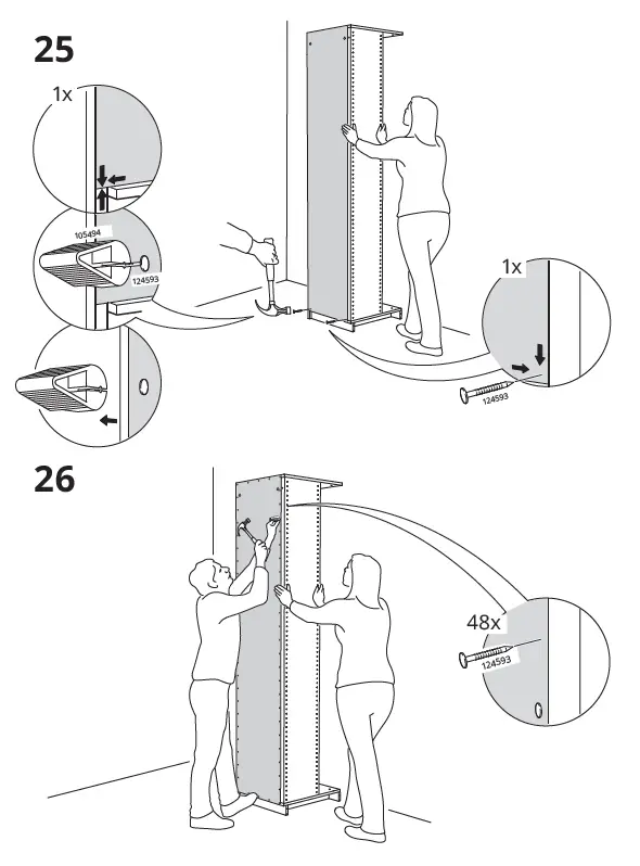 IKEA AA-2008334-10 PAX Add-On Corner Unit with 4 Shelves 25