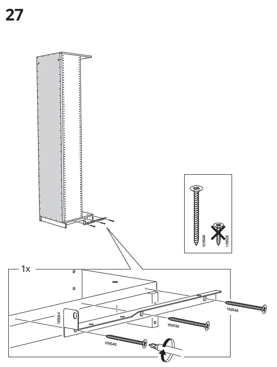 IKEA AA-2008334-10 PAX Add-On Corner Unit with 4 Shelves 26