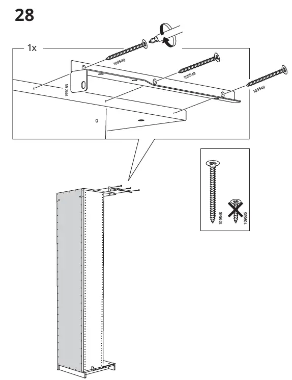 IKEA AA-2008334-10 PAX Add-On Corner Unit with 4 Shelves 27