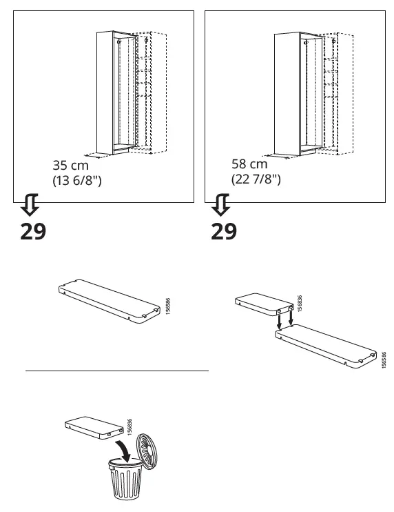 IKEA AA-2008334-10 PAX Add-On Corner Unit with 4 Shelves 28
