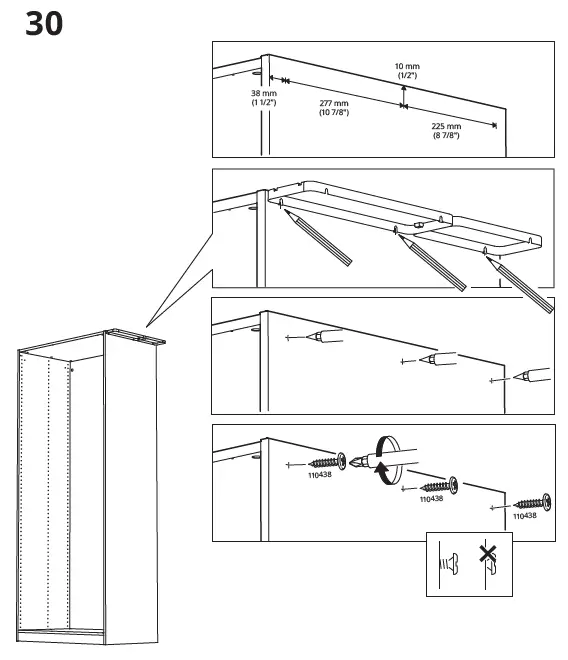 IKEA AA-2008334-10 PAX Add-On Corner Unit with 4 Shelves 29