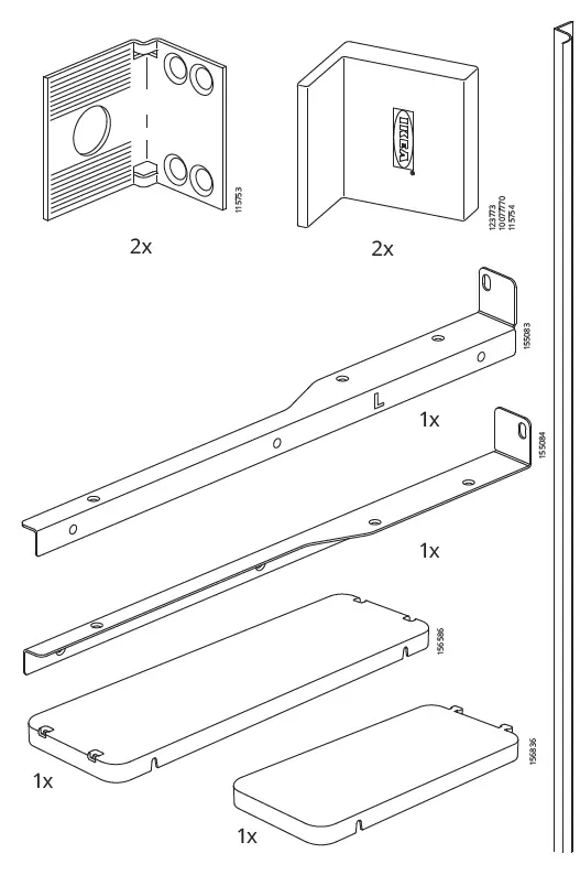 IKEA AA-2008334-10 PAX Add-On Corner Unit with 4 Shelves 3
