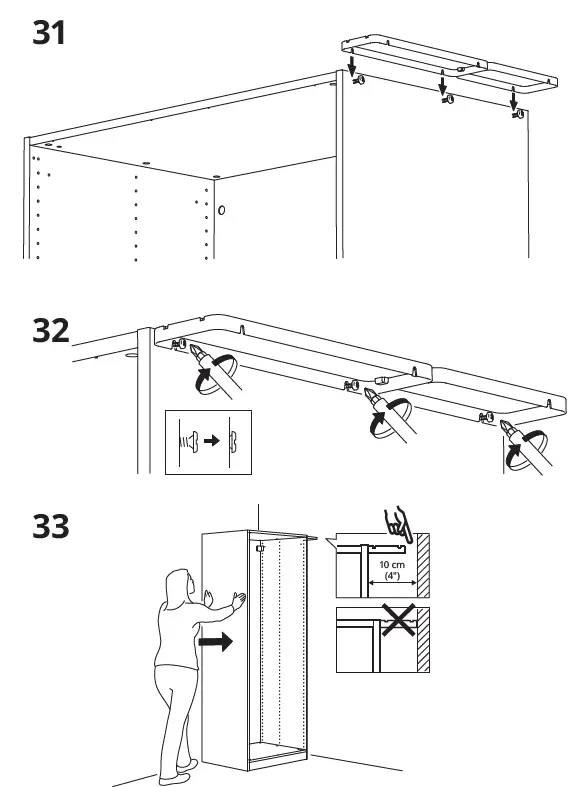 IKEA AA-2008334-10 PAX Add-On Corner Unit with 4 Shelves 30