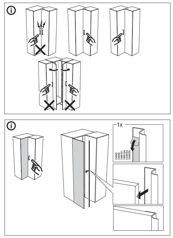 IKEA AA-2008334-10 PAX Add-On Corner Unit with 4 Shelves 37