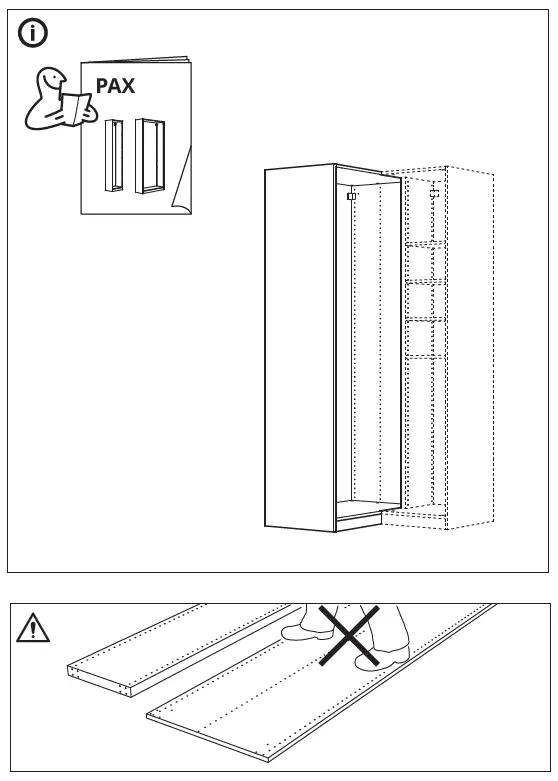 IKEA AA-2008334-10 PAX Add-On Corner Unit with 4 Shelves 4