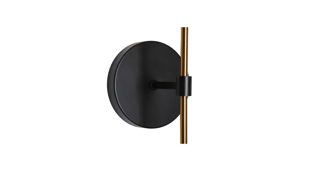 Lnc A04987w1 Kristie Modern 1 Light Black And Plated Brass Wall Sconce Instructions Lnc A04987w1 Kristie Modern 1 Light Black And Plated Brass Wall Sconce Instructions