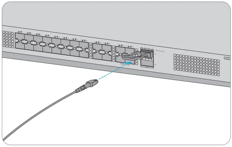 Connecting the QSFP+ Ports