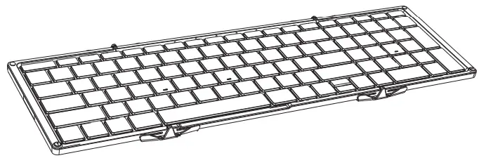 ProtoArc XKM01 Foldable Full Size Wireless Keyboard Mouse Combo - Connections 2