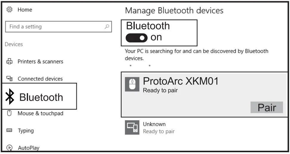 ProtoArc XKM01 Foldable Full Size Wireless Keyboard Mouse Combo - Device 3